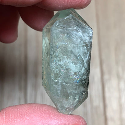 Natural Green Amethyst (Prasiolite) Double Terminated Points