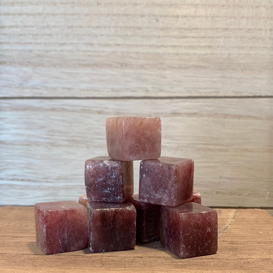 Strawberry Quartz Cubes