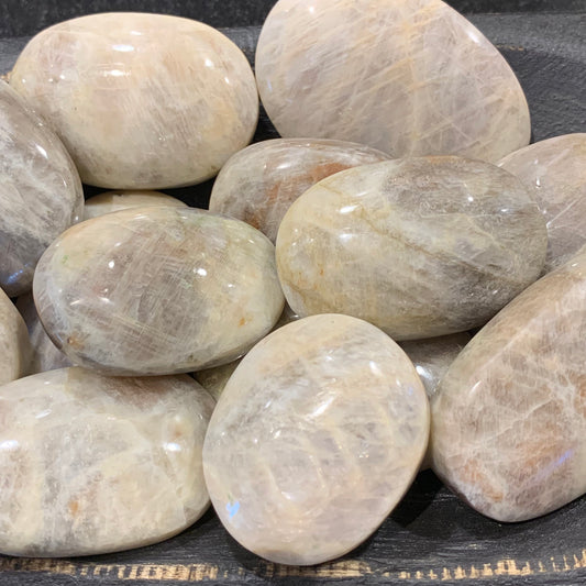 Moonstone / Sunstone Palm Stones