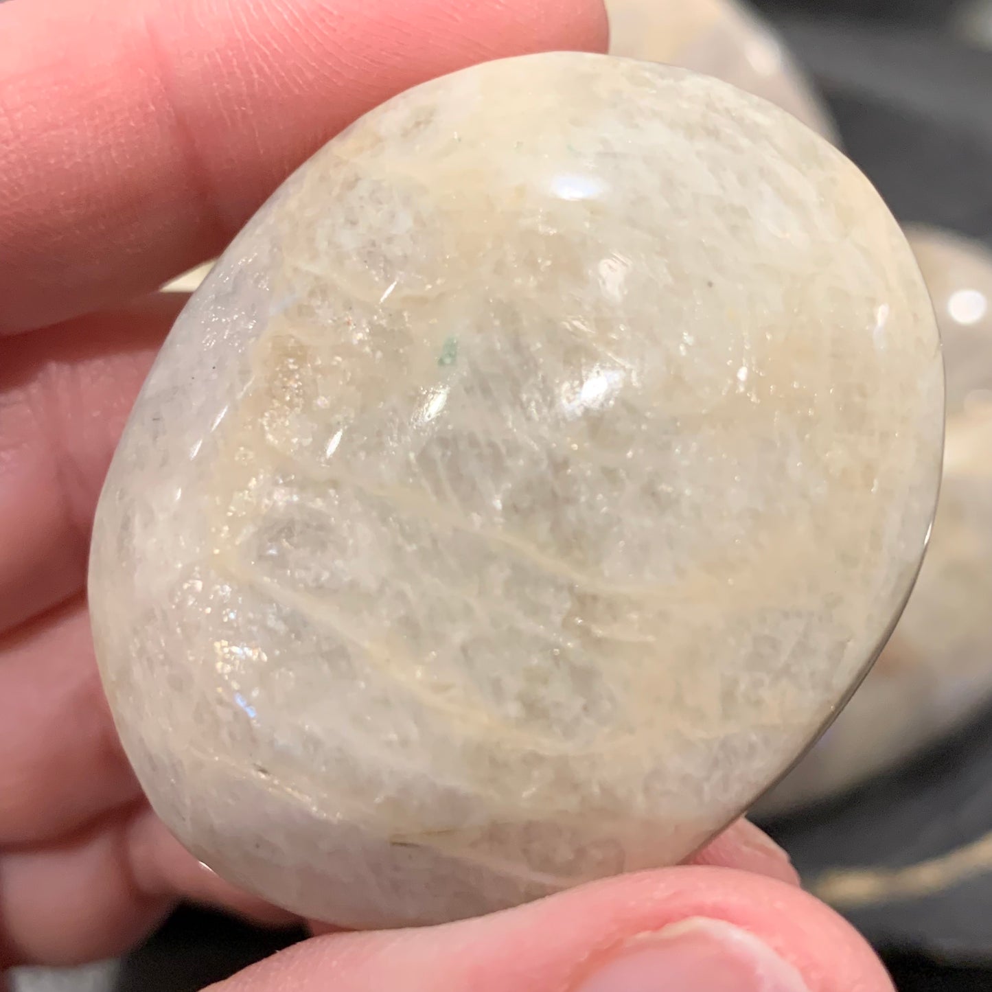 Moonstone / Sunstone Palm Stones