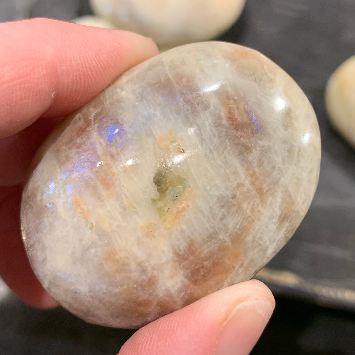 Moonstone / Sunstone Palm Stones