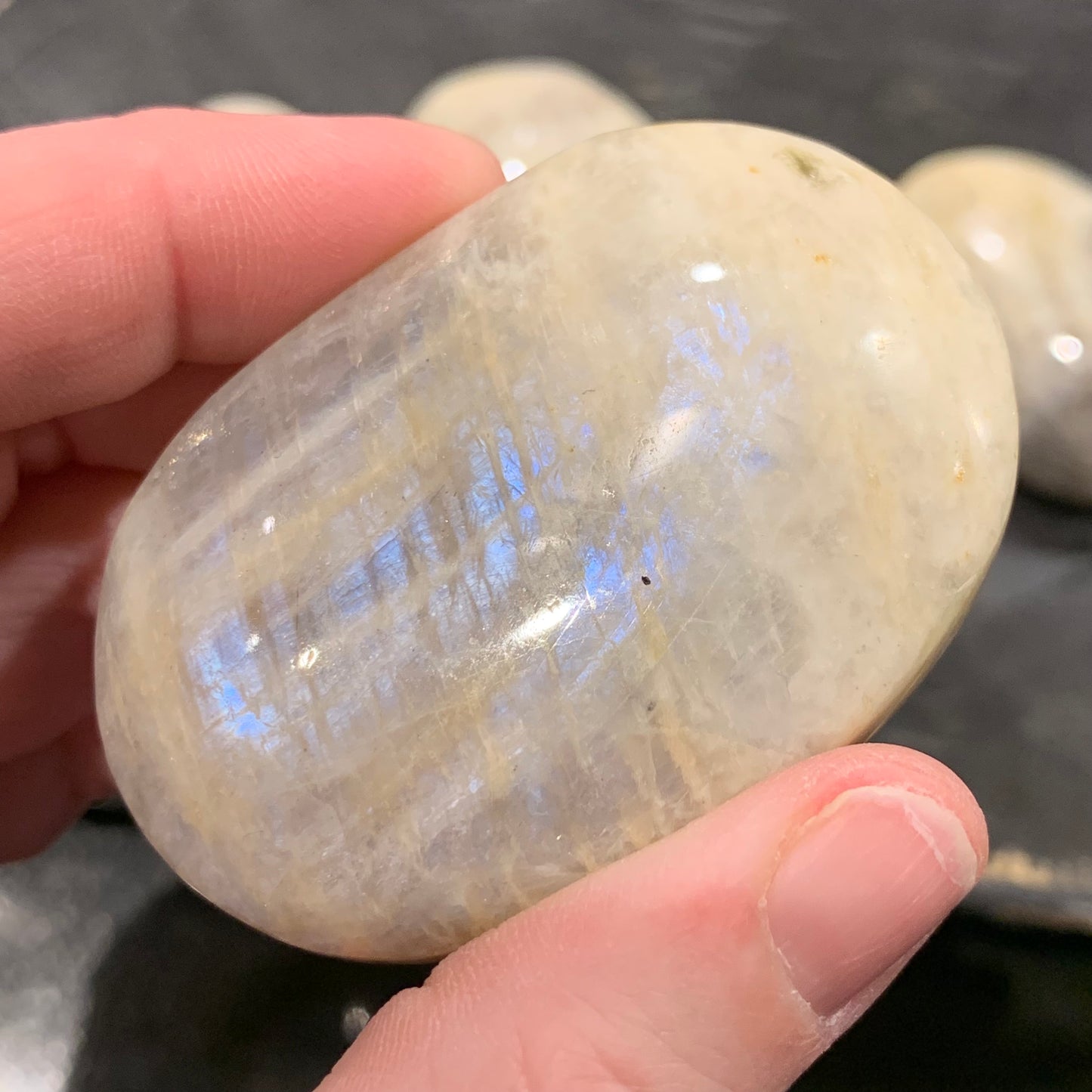 Moonstone / Sunstone Palm Stones