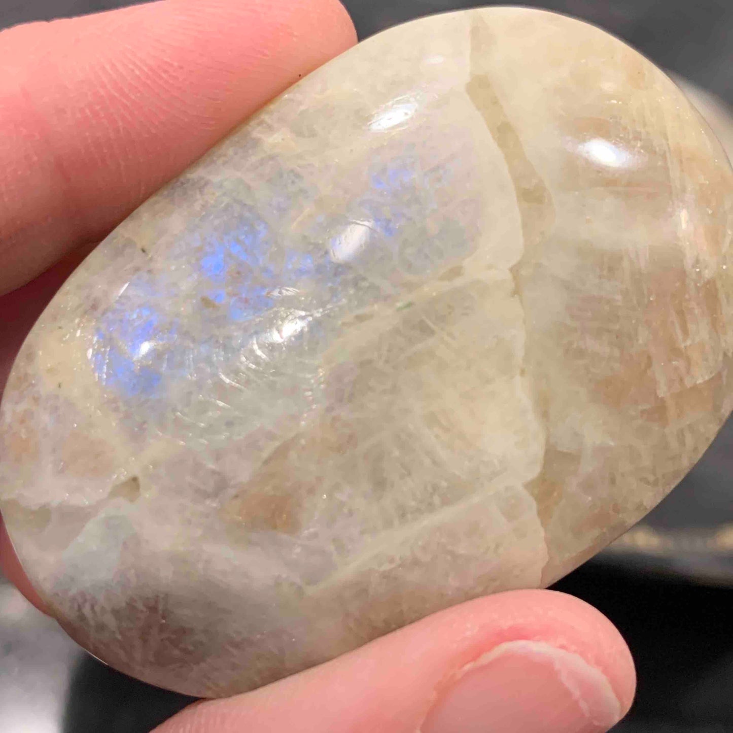 Moonstone / Sunstone Palm Stones