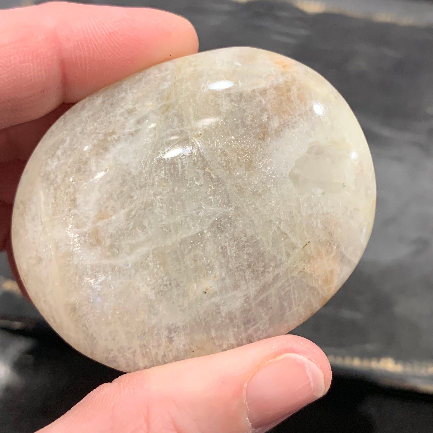 Moonstone / Sunstone Palm Stones