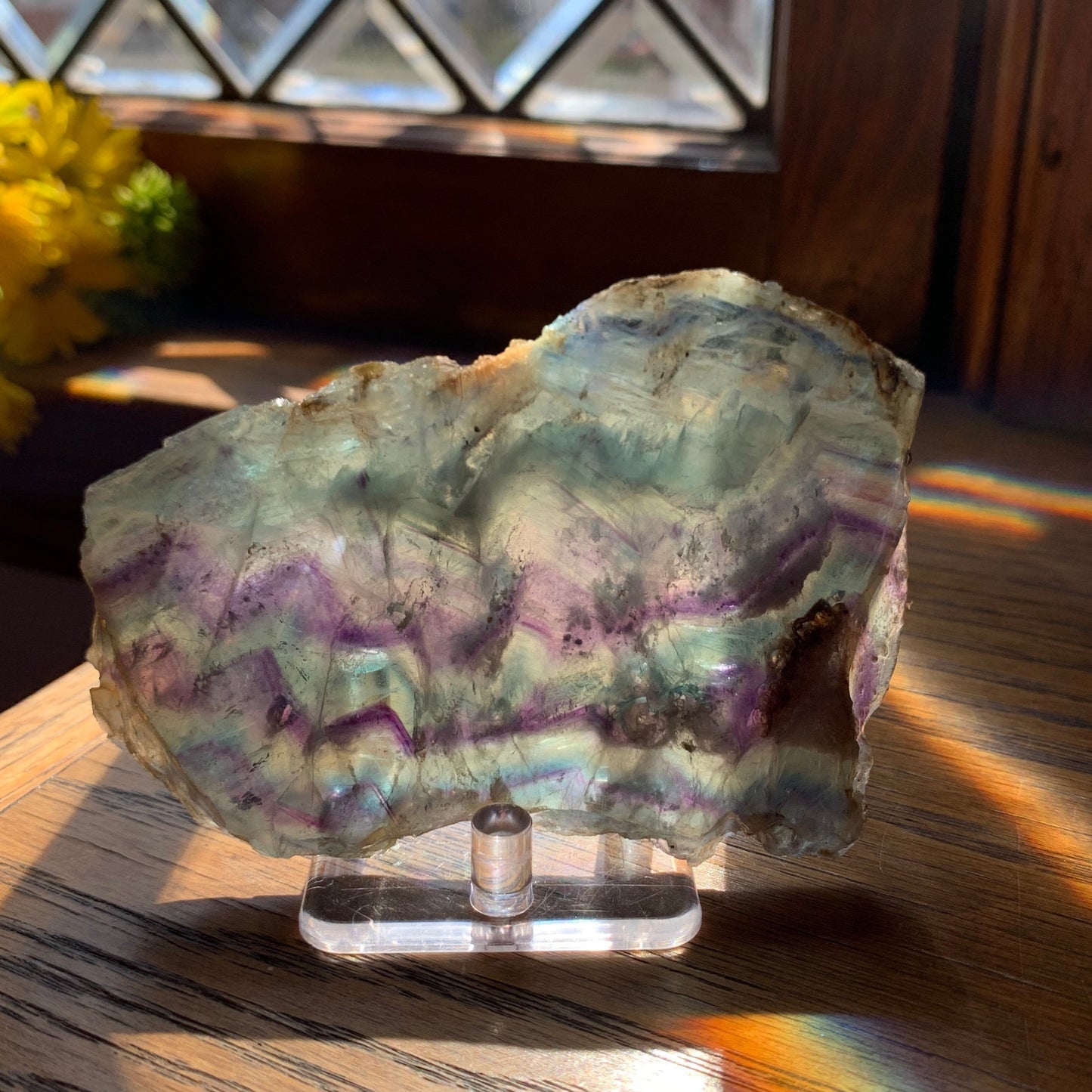 Rainbow Fluorite Mini Slab