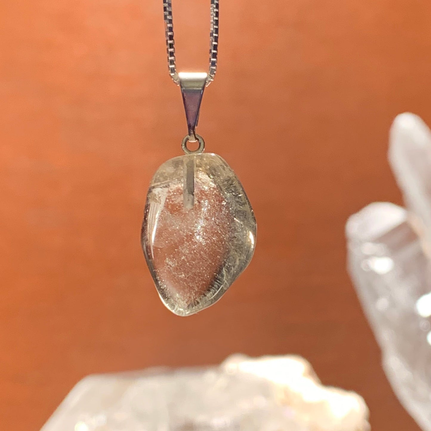 Natural Tumbled Citrine Pendants