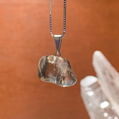 Natural Tumbled Citrine Pendants