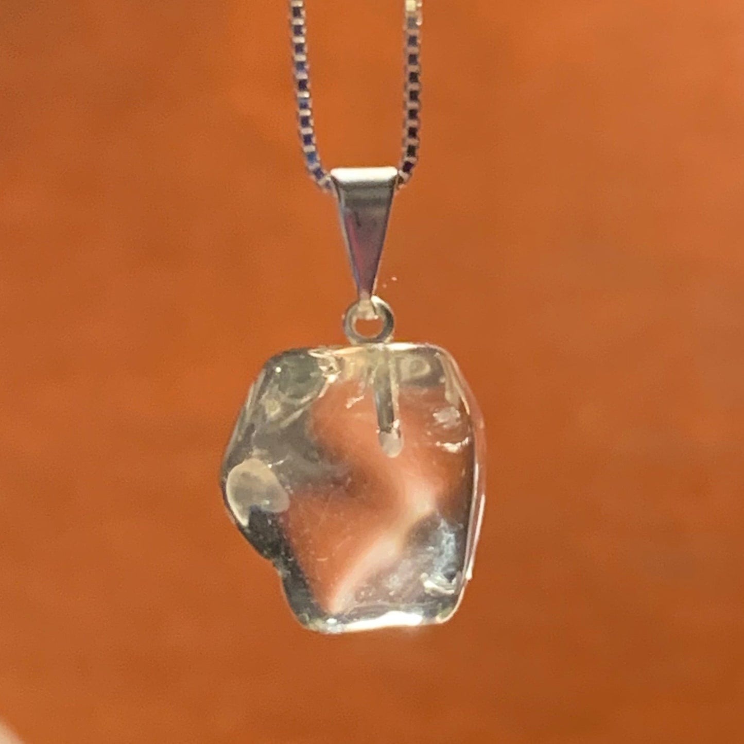 Natural Tumbled Citrine Pendants