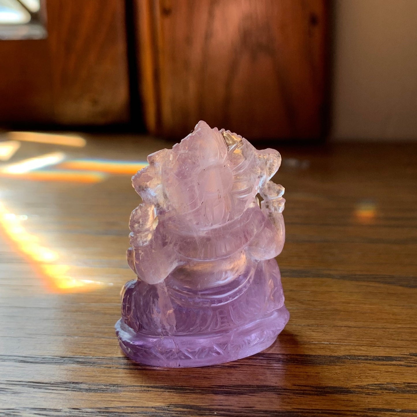 Amethyst Ganesha Hand Carved Figurine