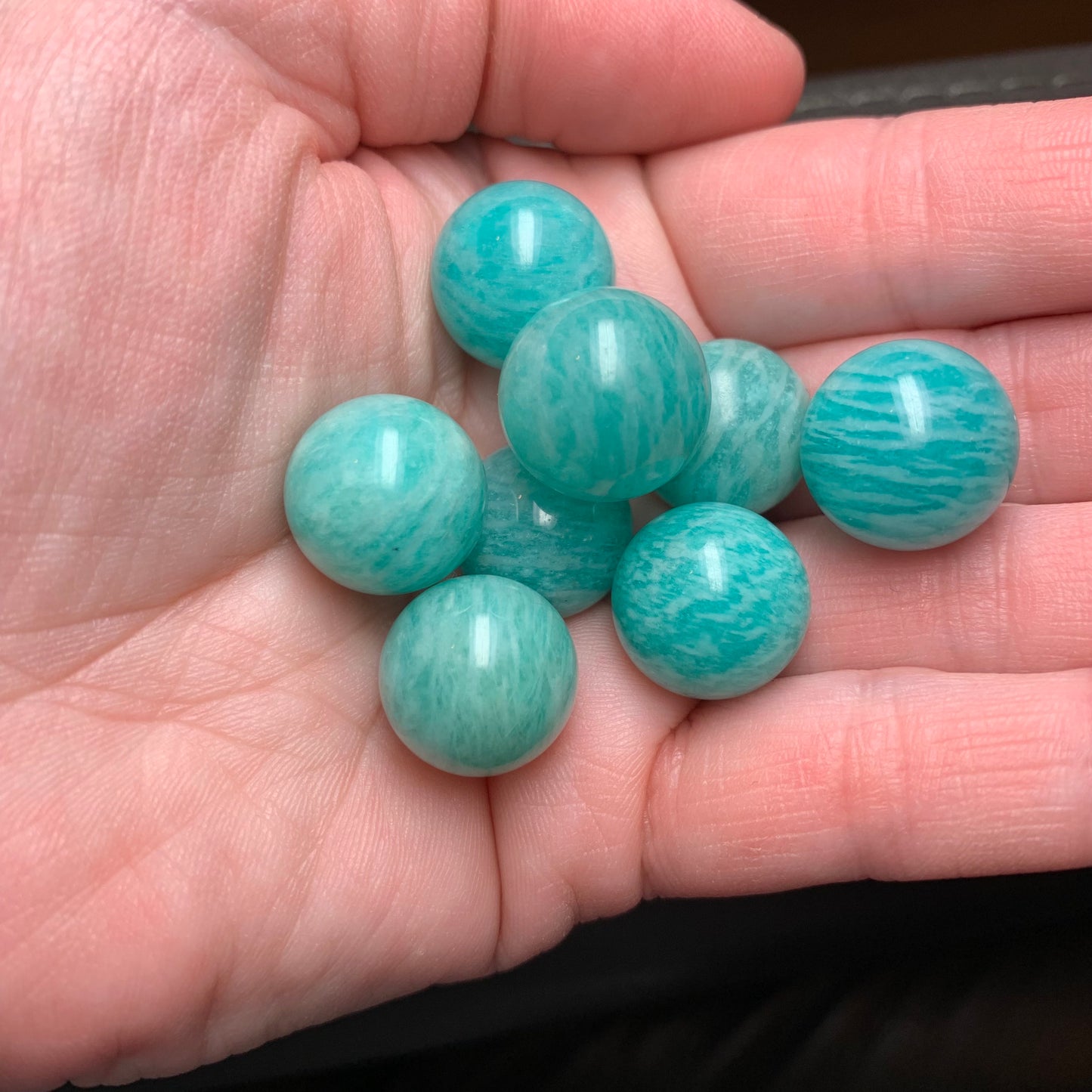 Mini Amazonite Spheres