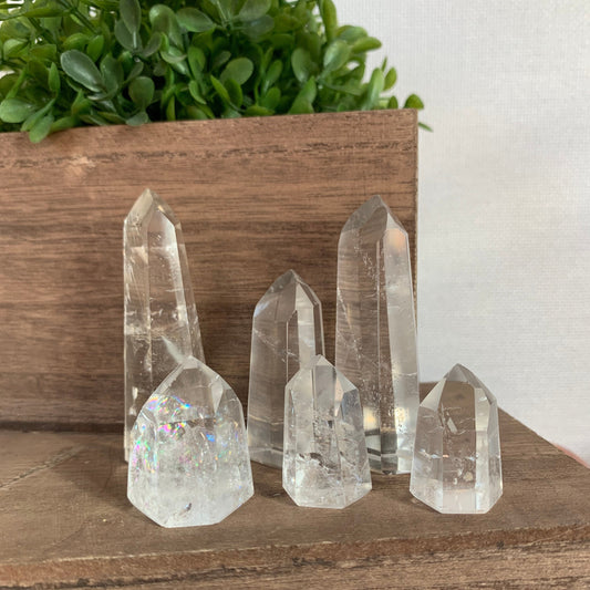 Mini Clear Quartz Towers