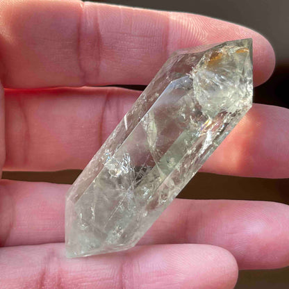 Natural Green Amethyst (Prasiolite) Double Terminated Points