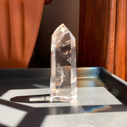 Light Smoky Quartz Tower - Water Clear