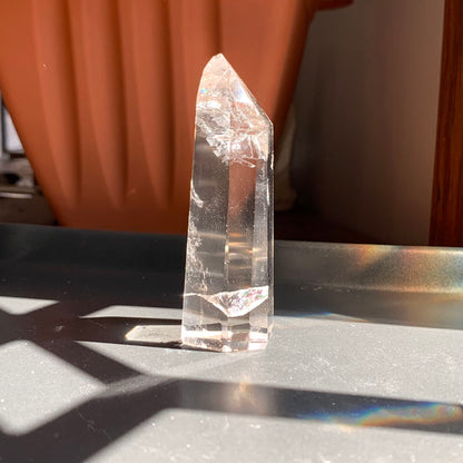 Light Smoky Quartz Tower - Water Clear