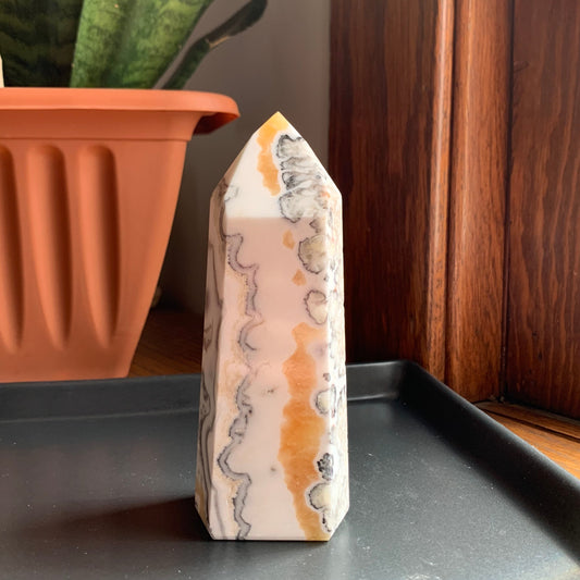 Orange Calcite "Dreamsicle" Tower