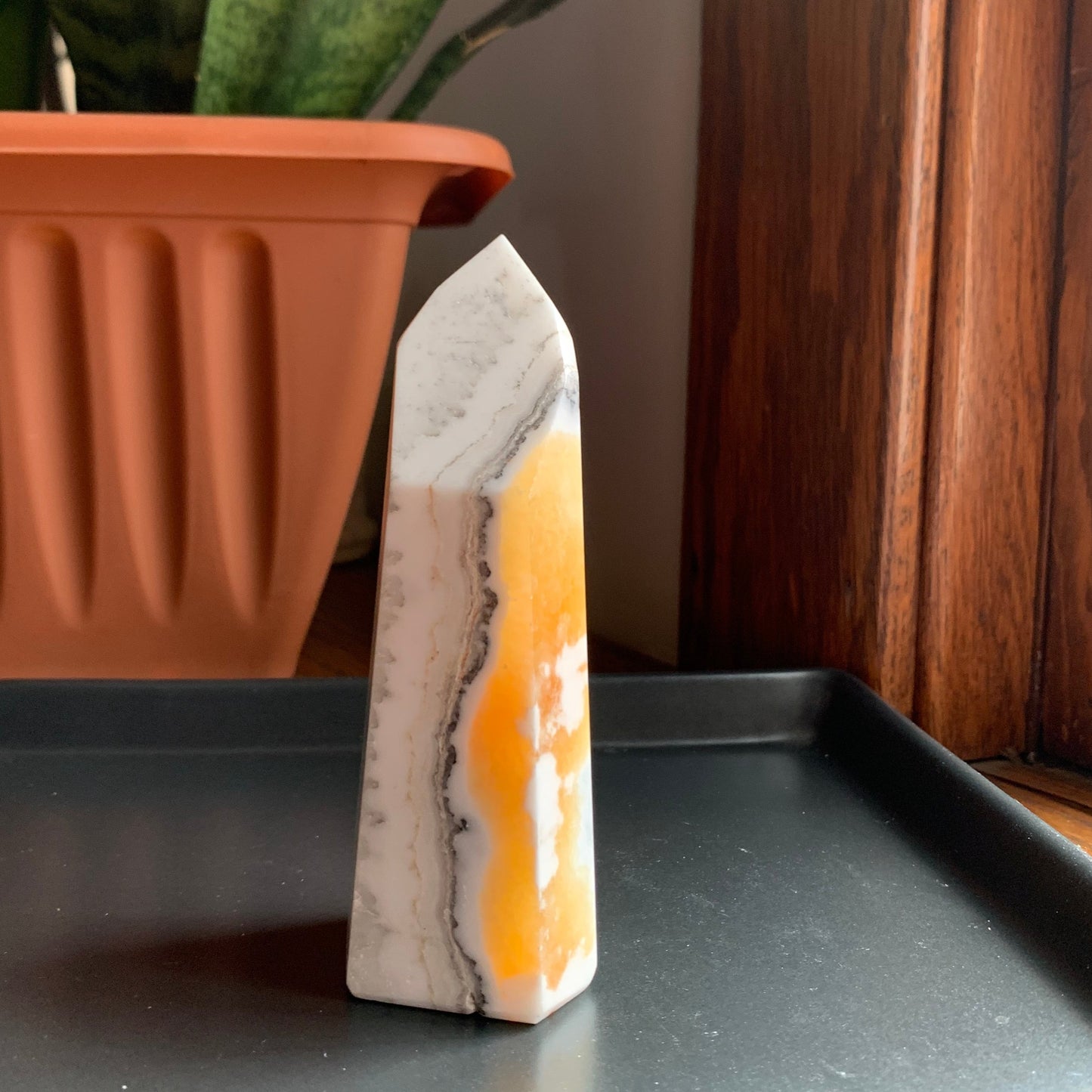 Orange Calcite "Dreamsicle" Tower