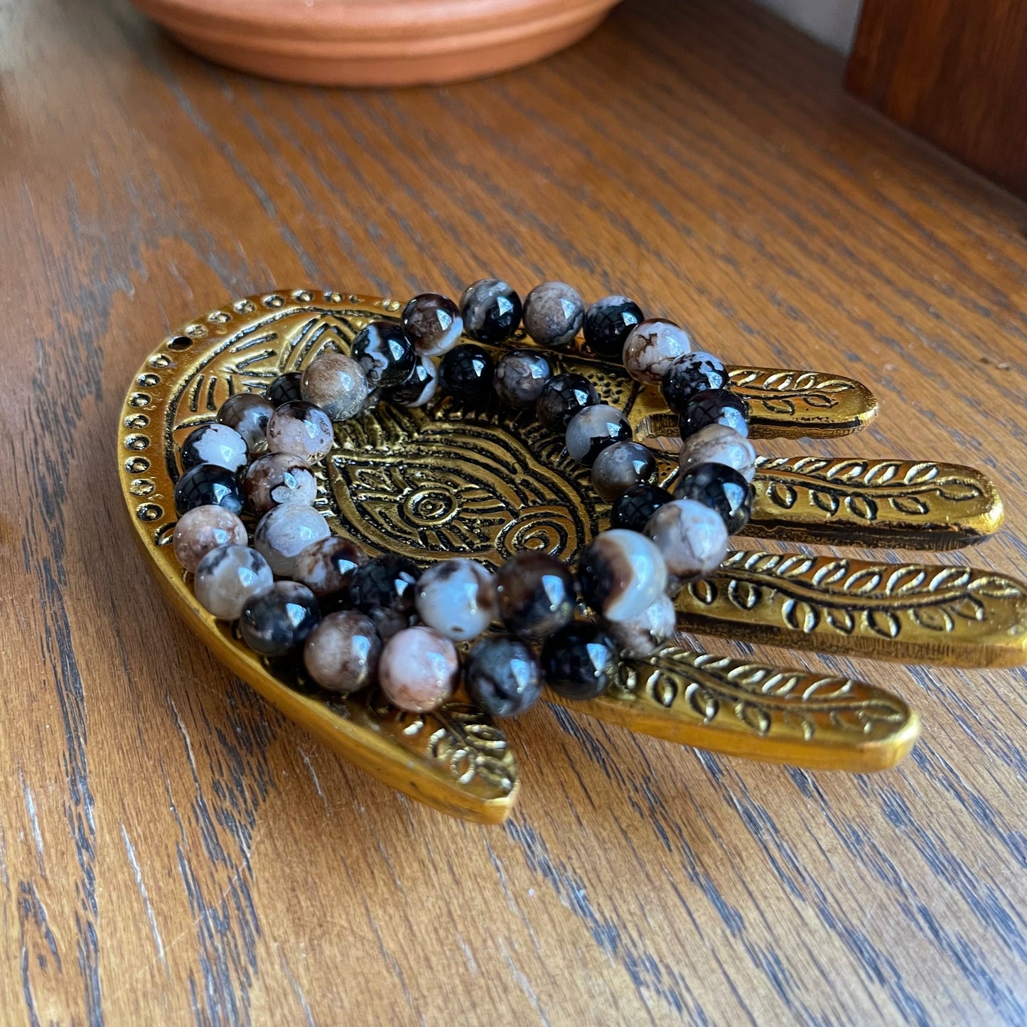 Hand Incense Burner or Bowl // Gold Antique