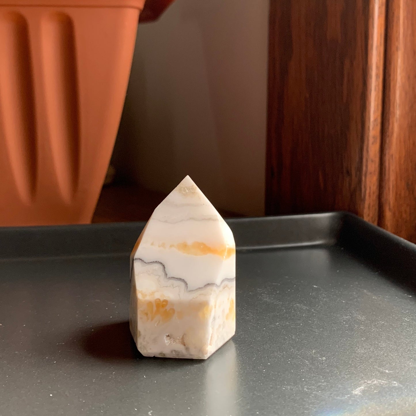 Orange Calcite "Dreamsicle" Tower