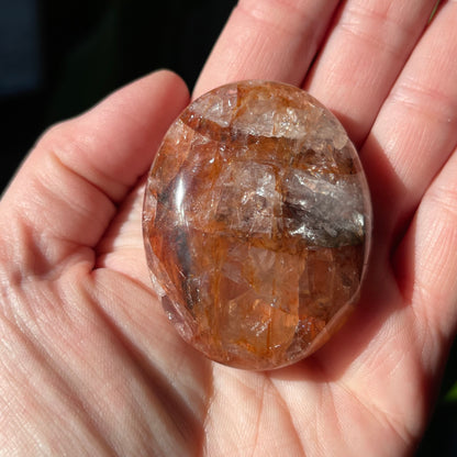 Fire Quartz Palm Stones