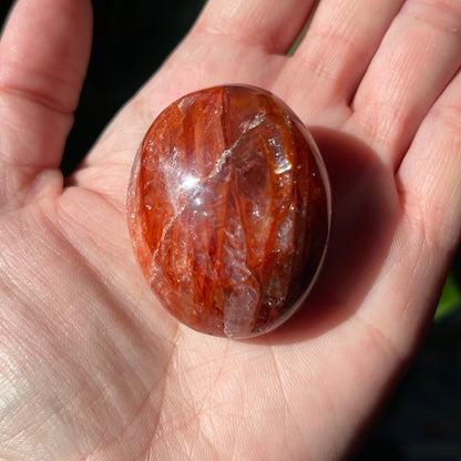 Fire Quartz Palm Stones