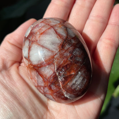 Fire Quartz Palm Stones