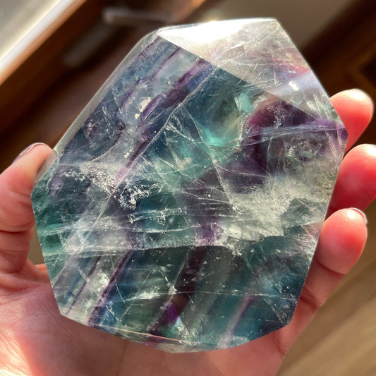 Rainbow Fluorite Freeform with Shimmer + Internal Rainbows