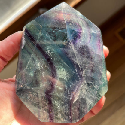 Rainbow Fluorite Freeform with Shimmer + Internal Rainbows