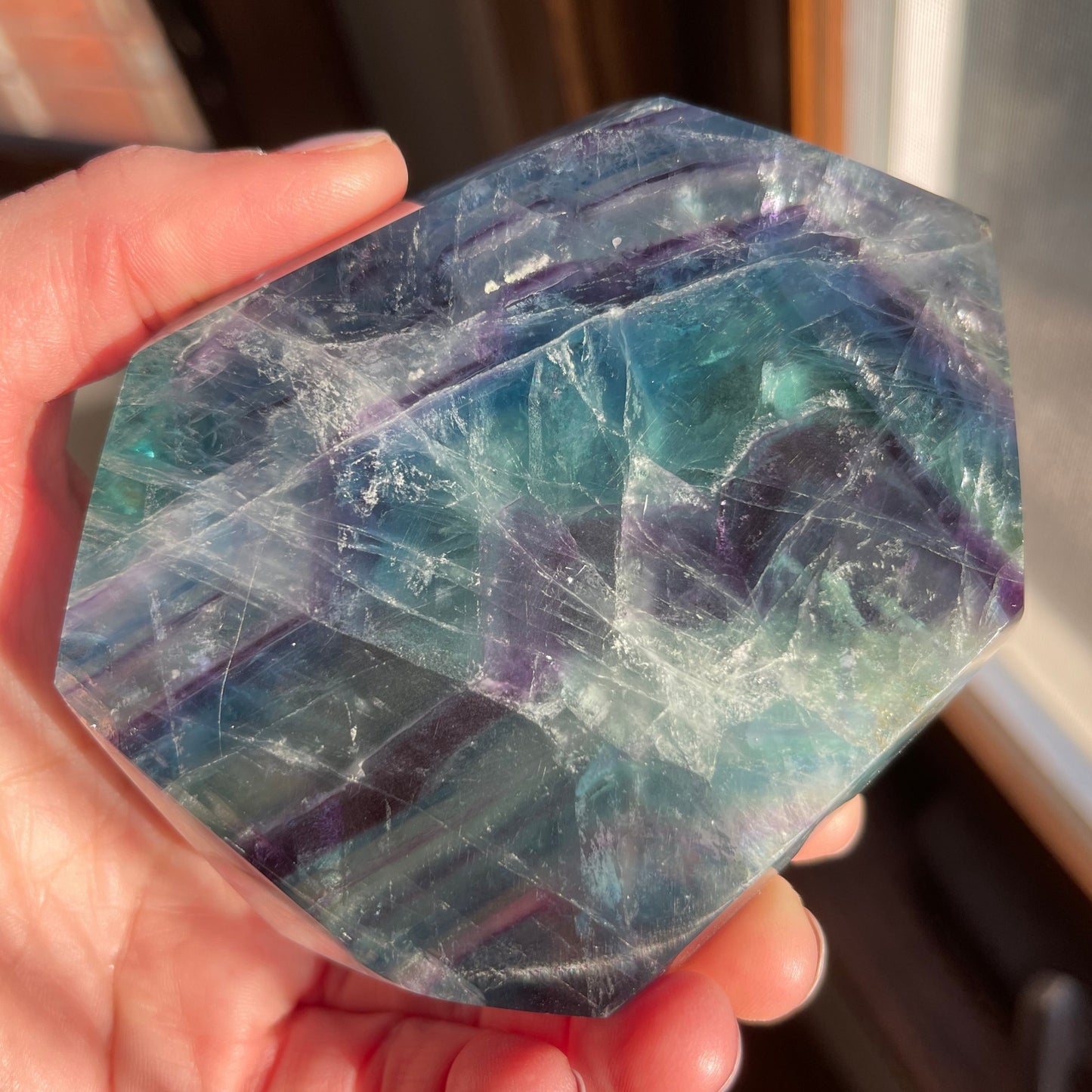 Rainbow Fluorite Freeform with Shimmer + Internal Rainbows