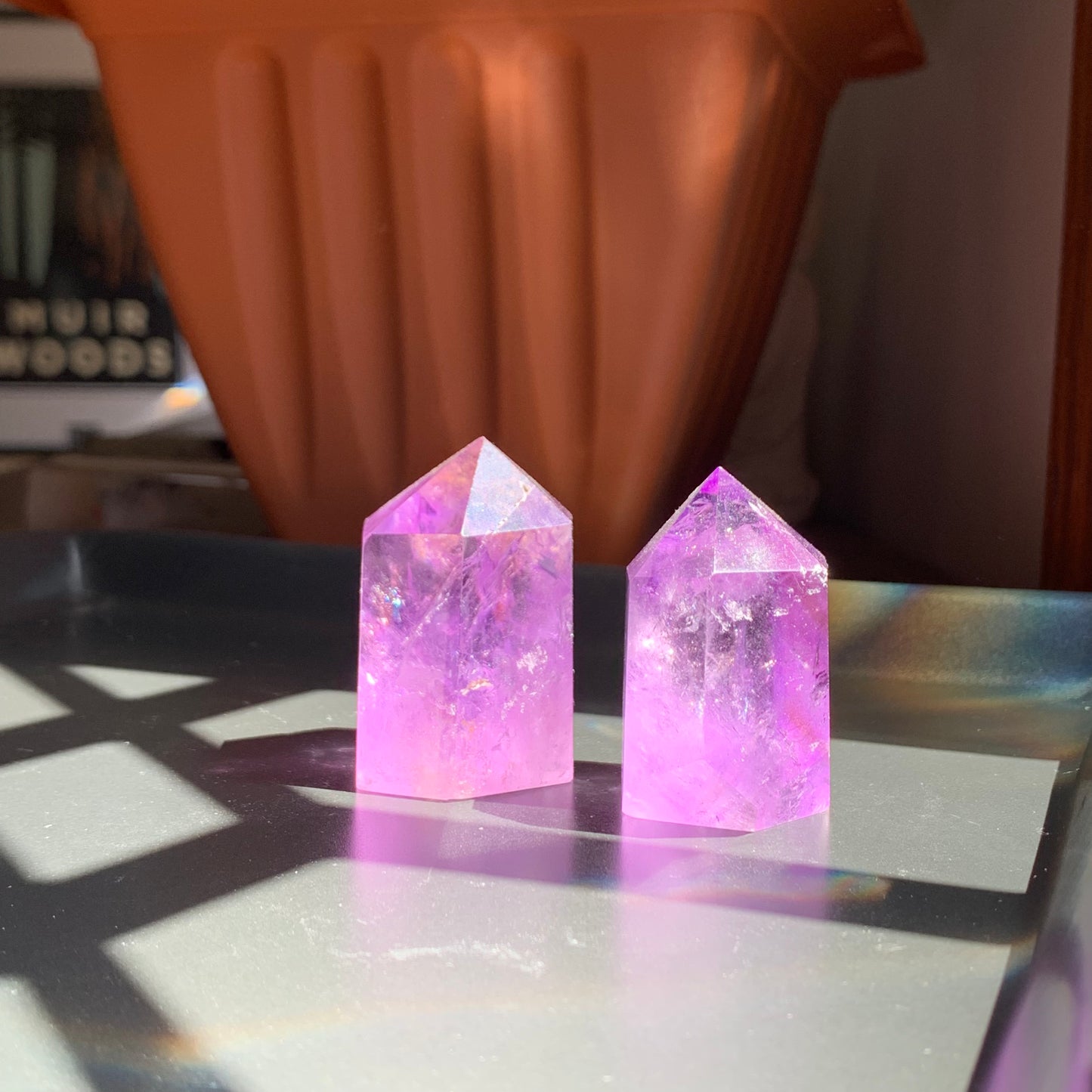 Amethyst Towers with Rainbows