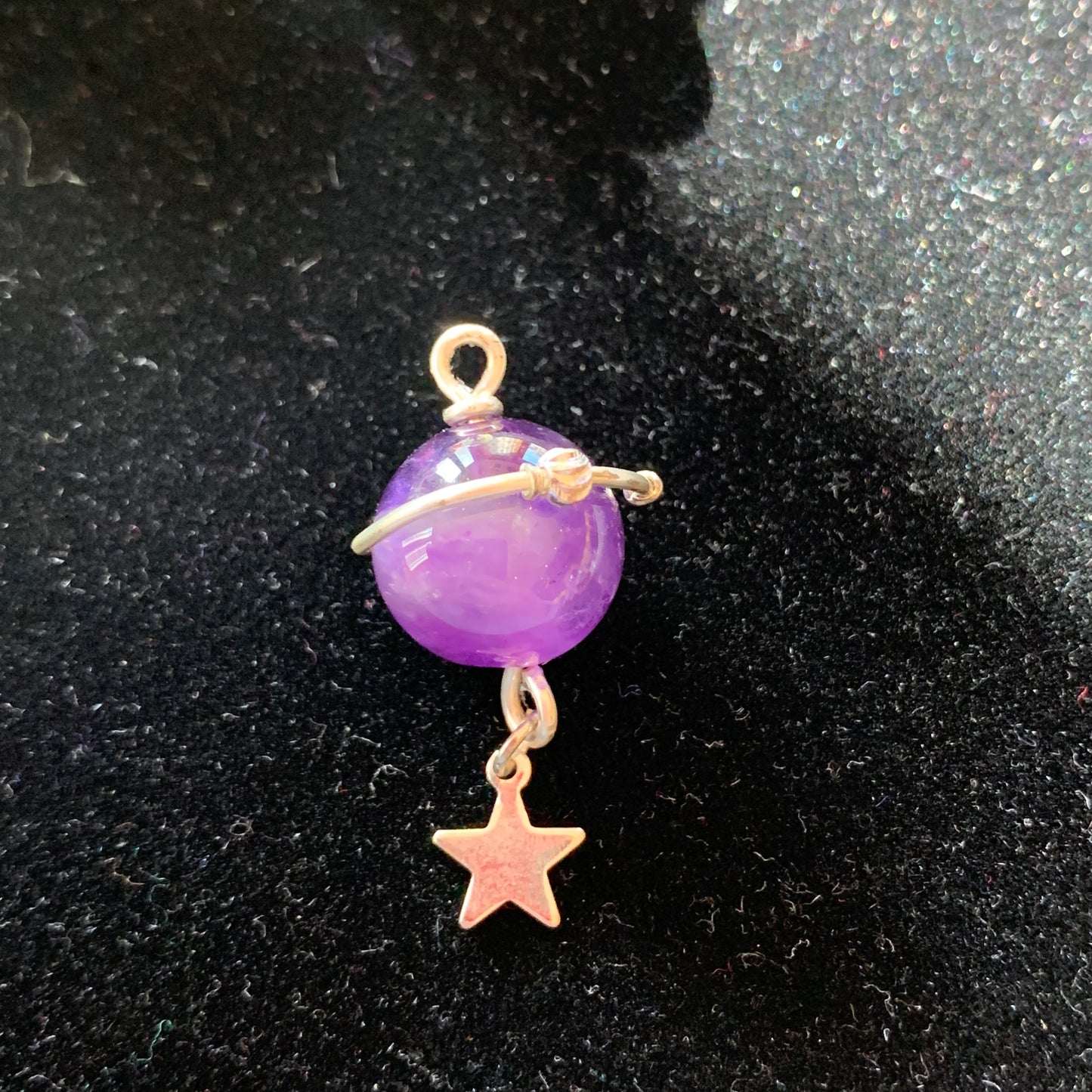 Adorable Planet + Star Pendants with Sterling Silver Chain