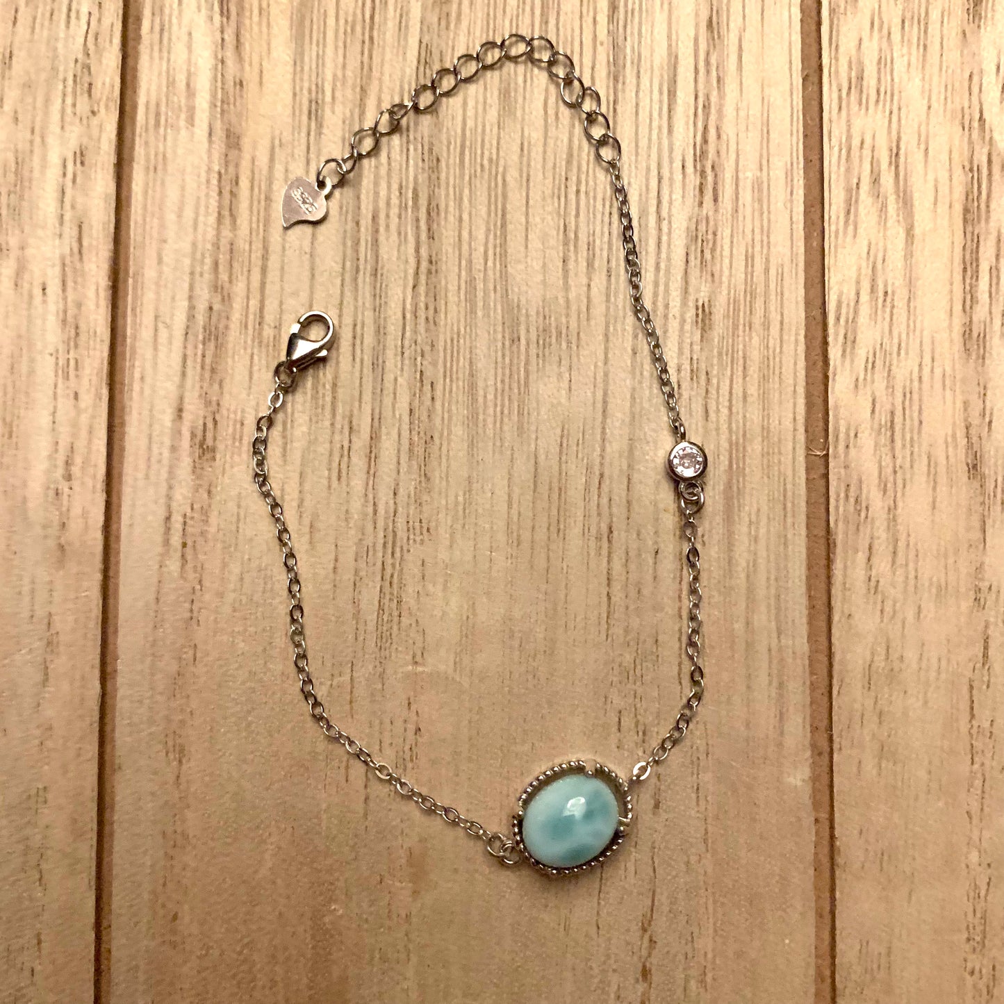 Larimar Bracelets // 925 Silver Setting