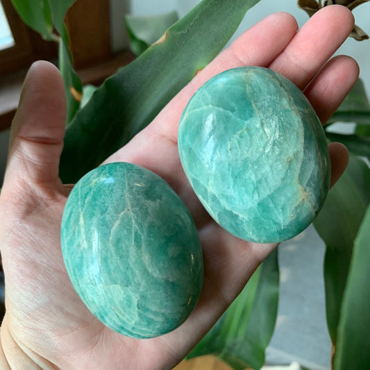 Amazonite Palmstones