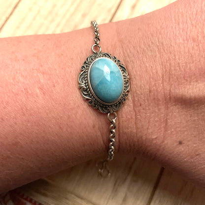 Larimar Pendant Bracelets