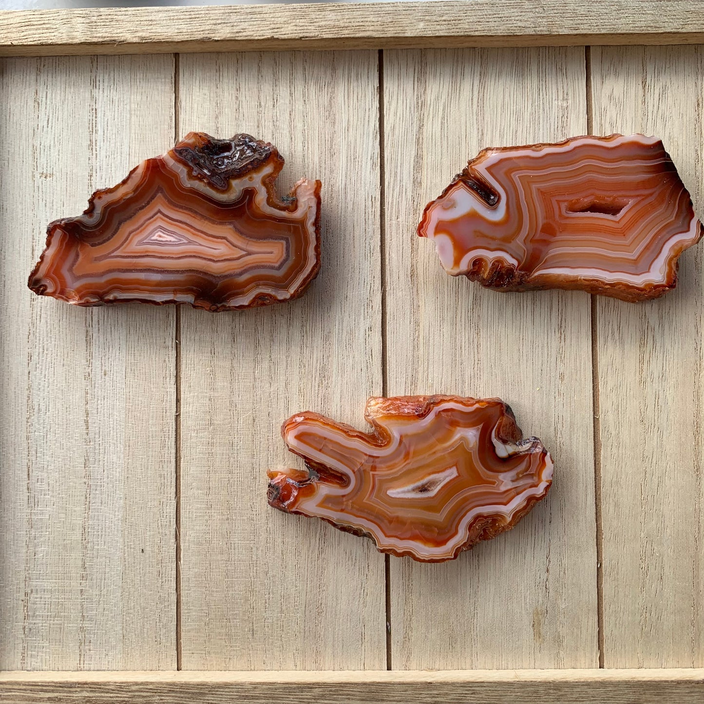 Banded Carnelian Slabs