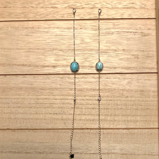 Larimar Bracelets // 925 Silver Setting
