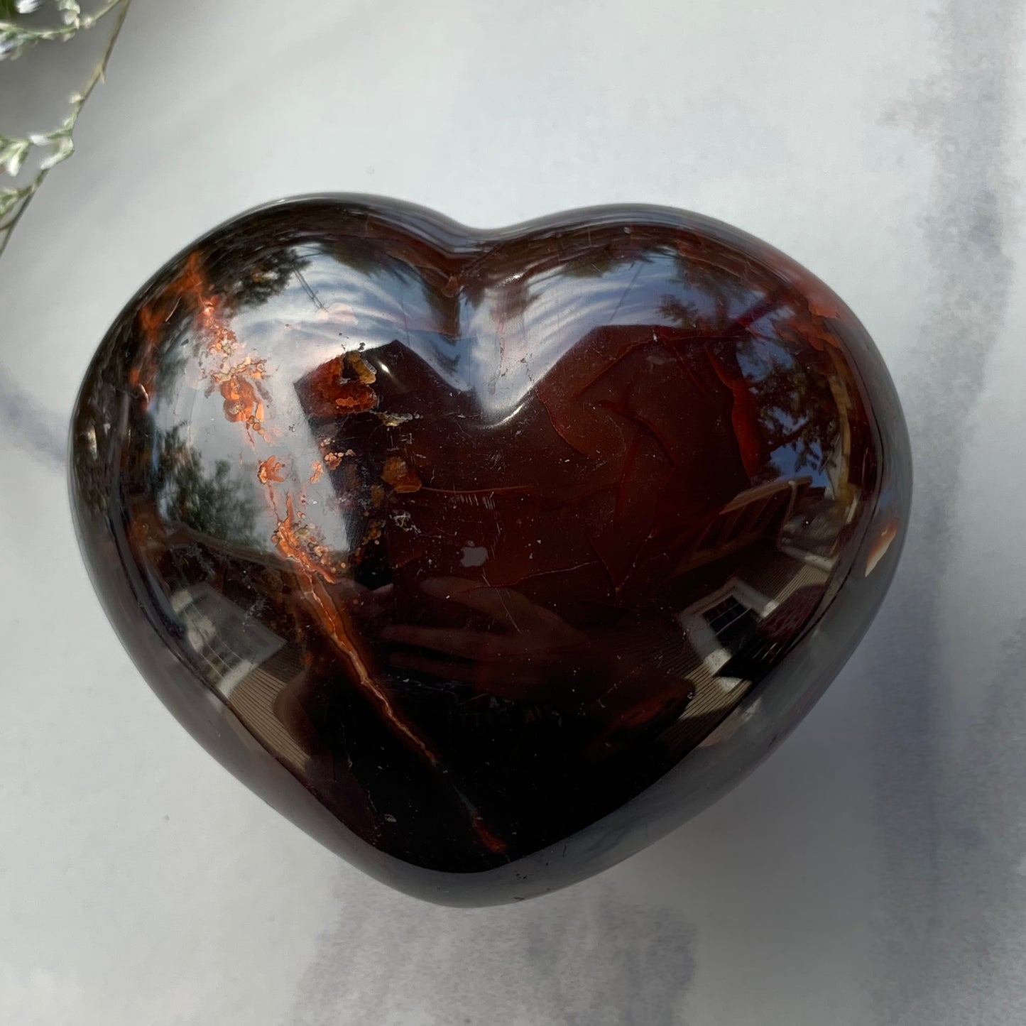 Dark Carnelian Hearts