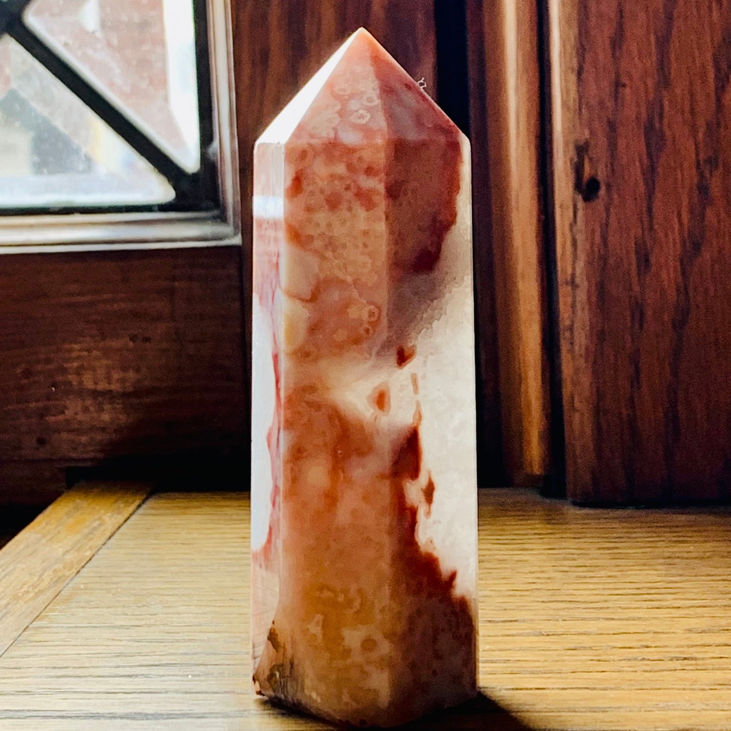 Carnelian Flower Agate Towers