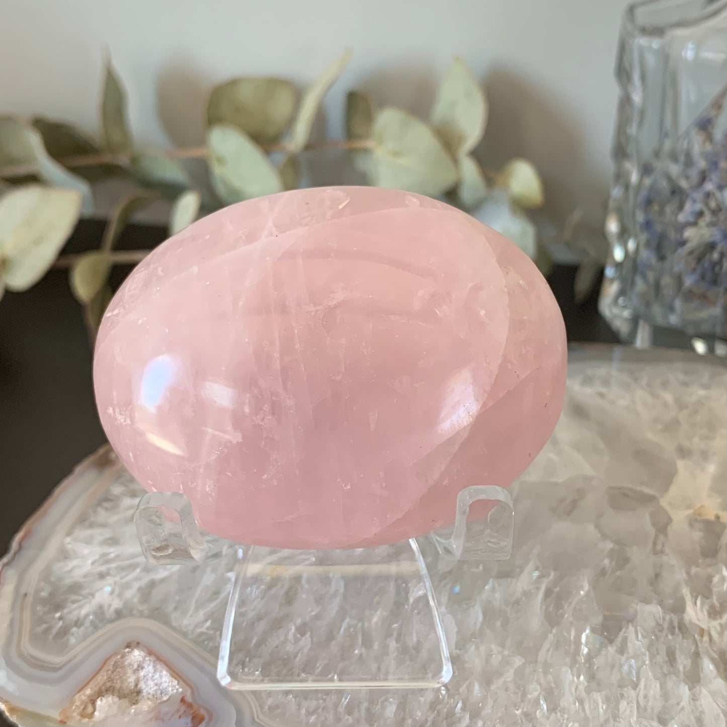 Rose Quartz Palm Stones