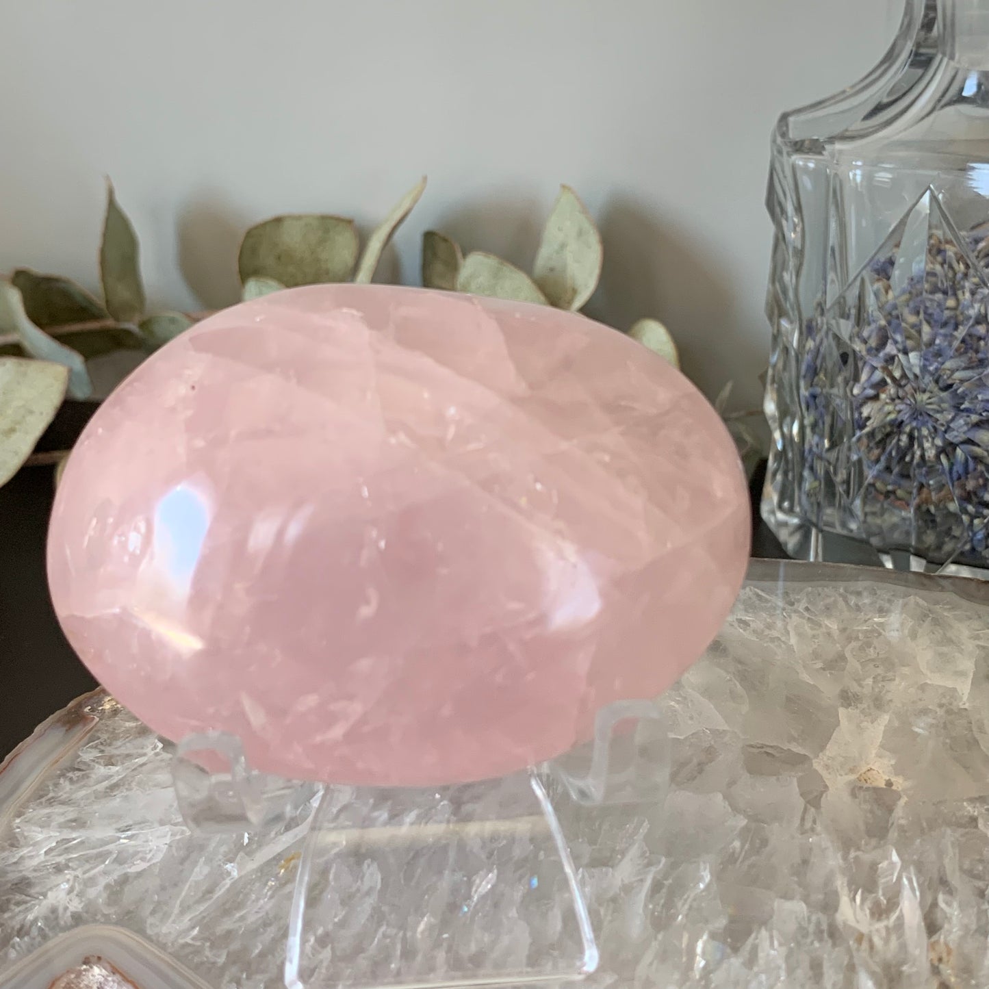 Rose Quartz Palm Stones