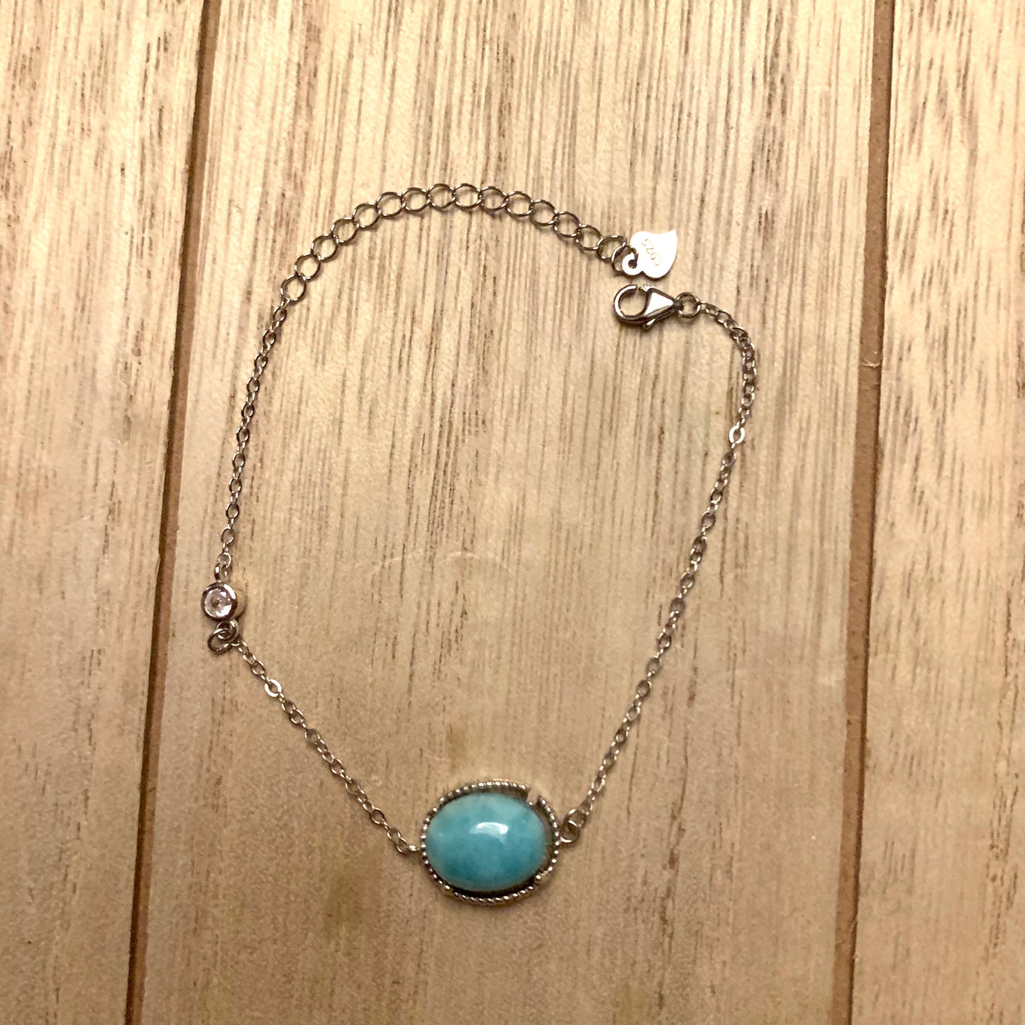 Larimar Bracelets // 925 Silver Setting