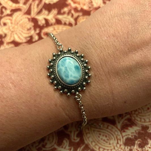 Larimar Pendant Bracelets