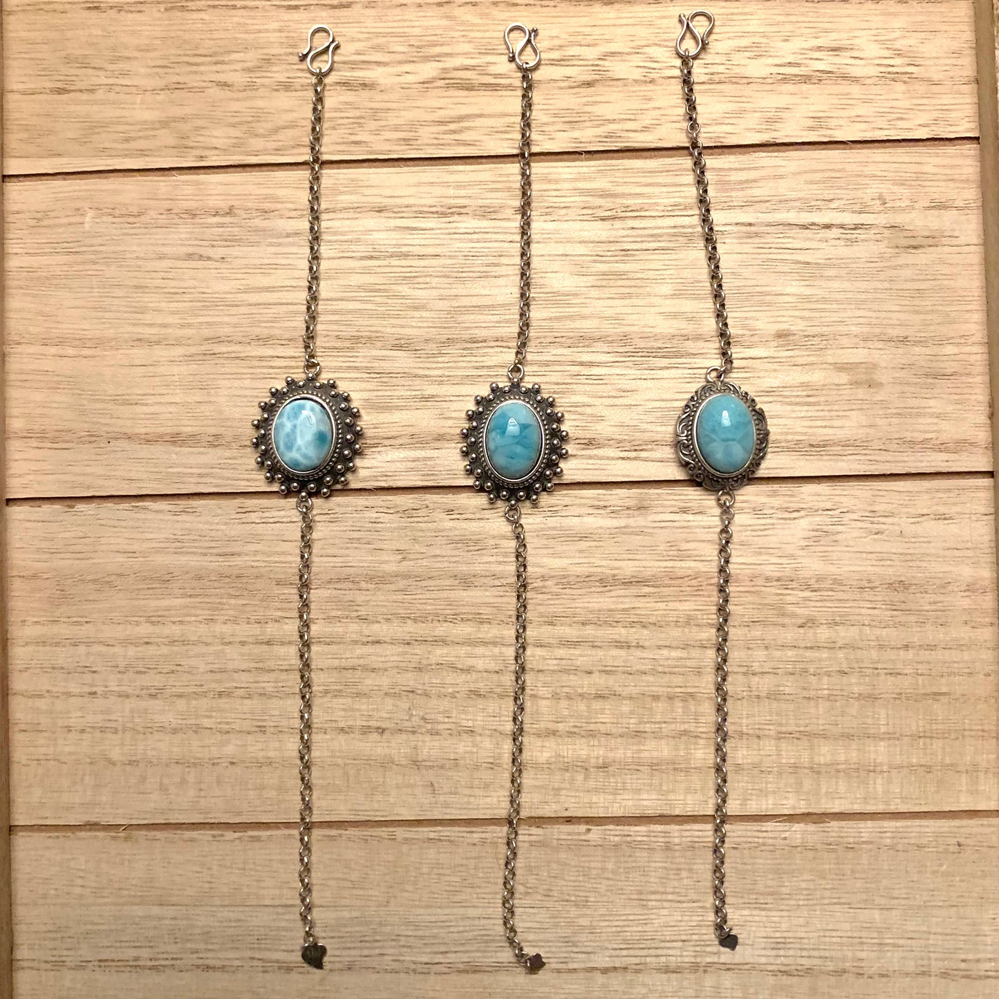 Larimar Pendant Bracelets