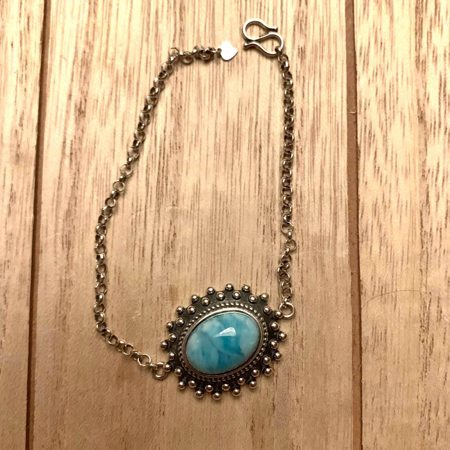 Larimar Pendant Bracelets